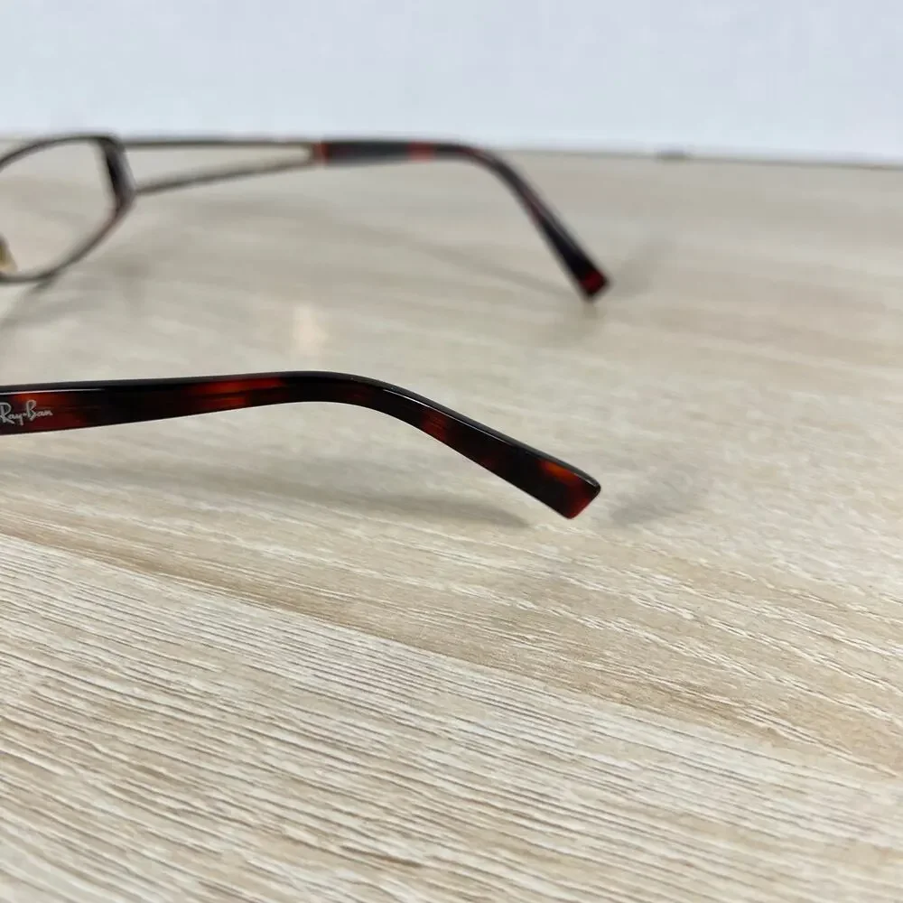 Ray-Ban RB6128 2511 Eyeglasses Brown Metal Frames Only 52-18-135 Made in Italy